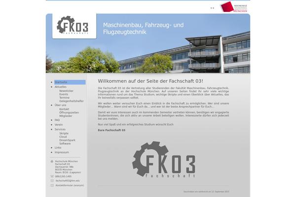 fachschaft03.de site used Picocms