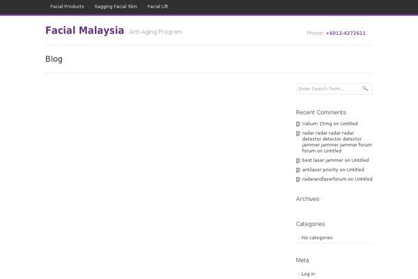 facialmalaysia.com site used JustLanded