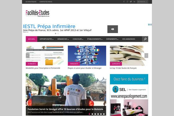 Magazon theme site design template sample