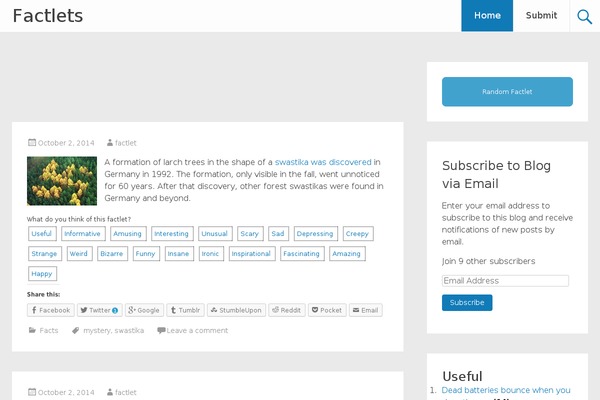 Radiate theme site design template sample