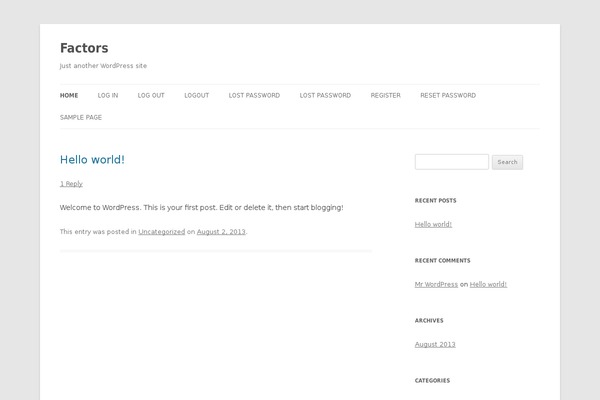 Site using Better archives widget plugin
