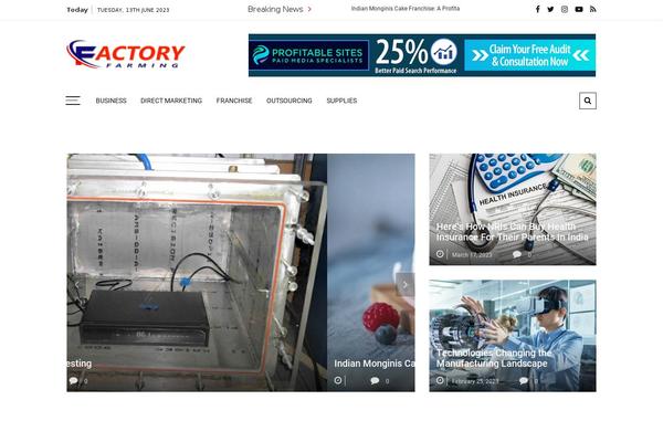 factory-farming.com site used Grace-mag