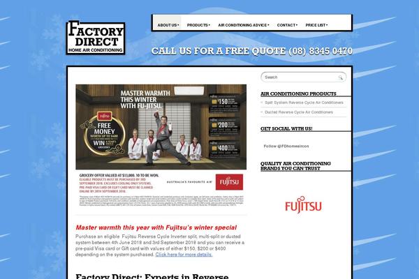 factorydirecthomeair.com.au site used Giftidea