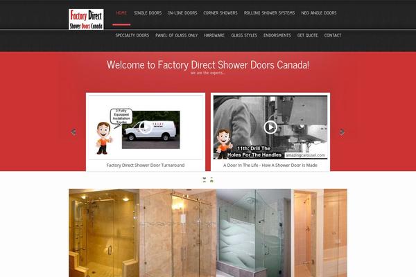 factorydirectshowerdoorscanada.com site used Simplicity Lite