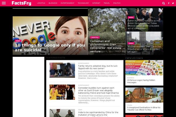 Site using Frontier Post plugin