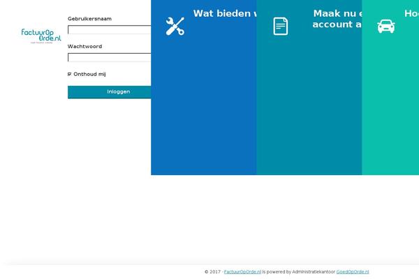 factuuroporde.nl site used Foo-home