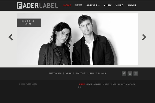 faderlabel.com site used Volumes-package