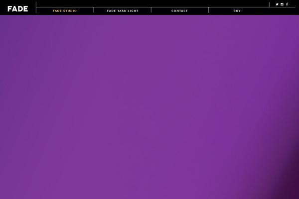 Fade theme site design template sample