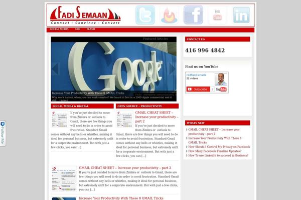 Lifestyle theme site design template sample