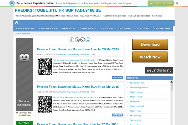 Square theme site design template sample