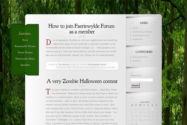 Memoir theme site design template sample