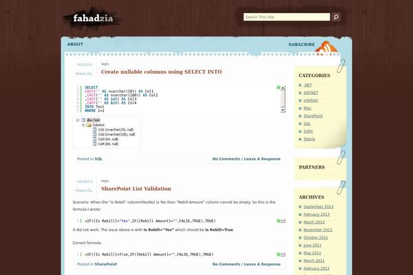 fahadzia.com site used Design-blog