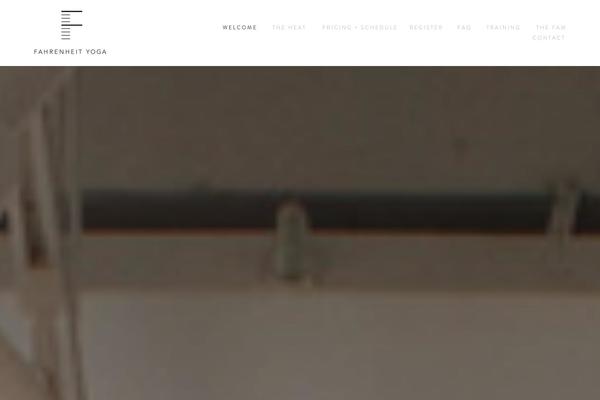 Yoga theme site design template sample
