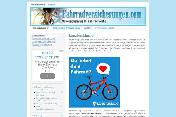 Lifestyle theme site design template sample
