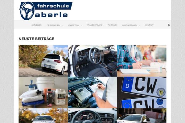 Infinite theme site design template sample