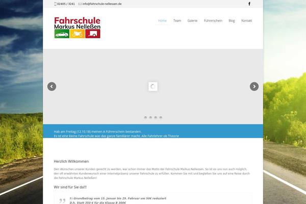 Drivingschool theme site design template sample