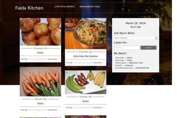 Food Recipes theme site design template sample