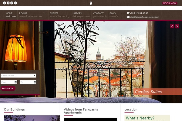 Nice Hotel theme site design template sample