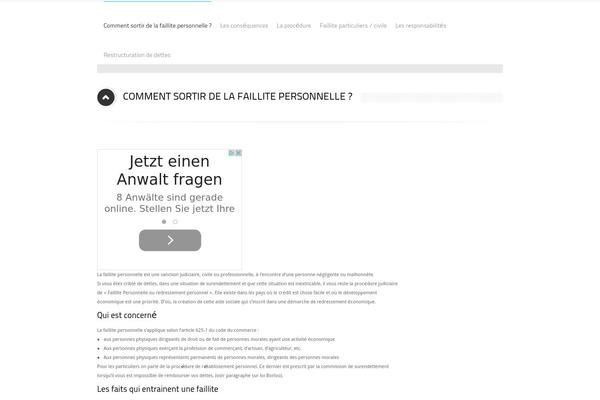 faillite-personnelle.info site used Nanica