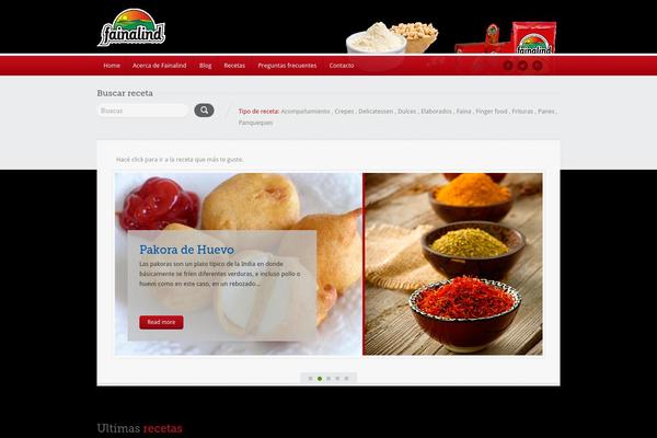 Food Recipes theme site design template sample