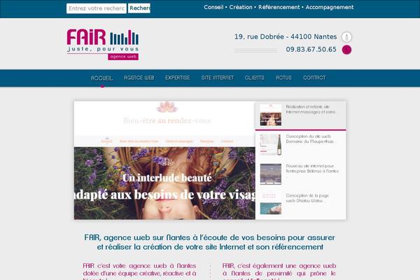 Fair theme site design template sample