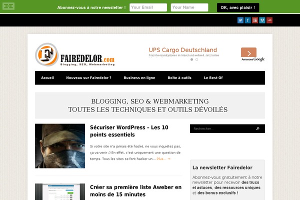 fairedelor.com site used Bloggit
