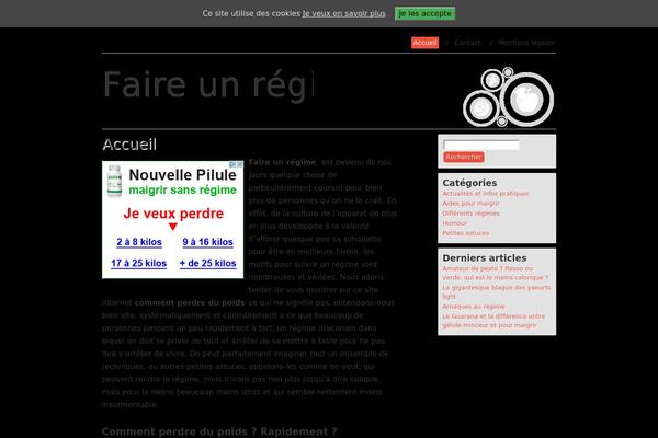 Food and Diet theme site design template sample