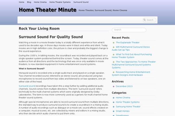 Voyage theme site design template sample