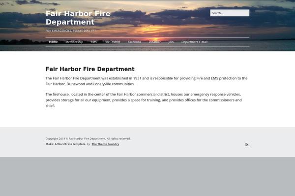 Make theme site design template sample