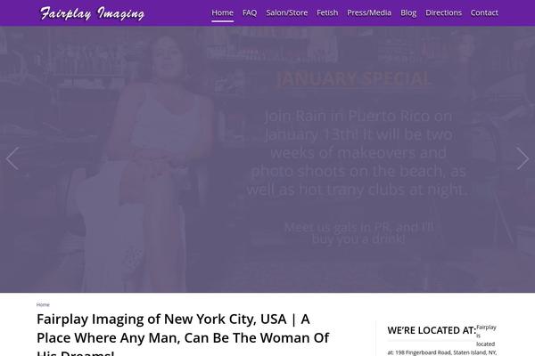 One Pager theme site design template sample