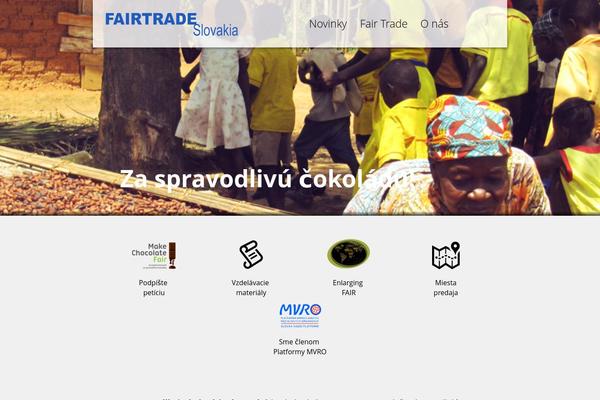 Fairtrade theme site design template sample