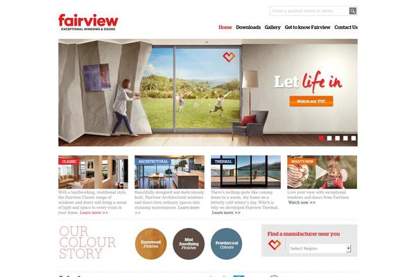 fairviewwindows.co.nz site used Fairview