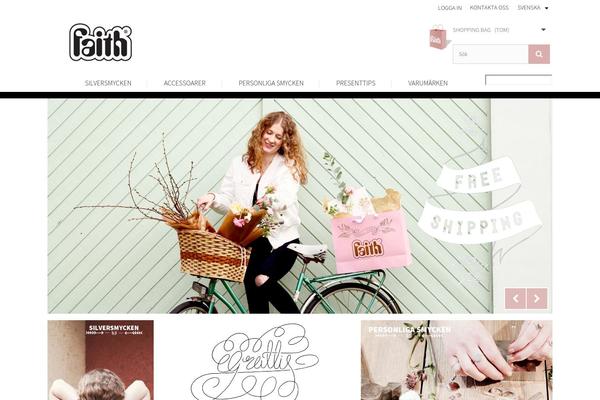 Faith theme site design template sample