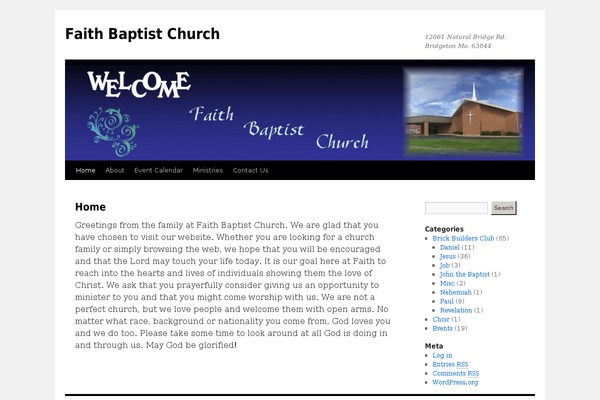 Site using Event Calendar plugin