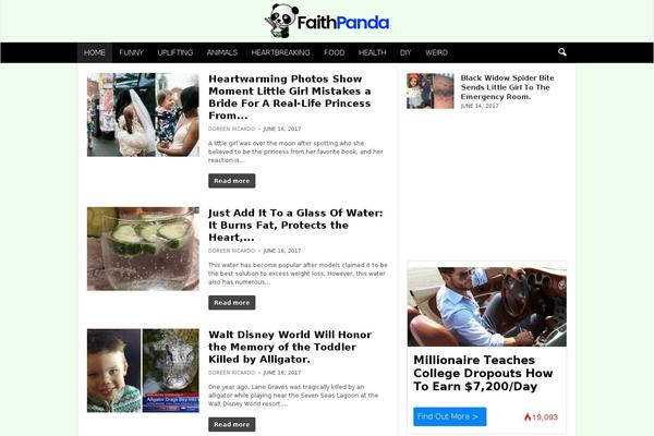 Site using Theia-post-slider plugin