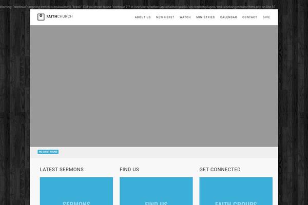 Site using Adorechurch-core plugin