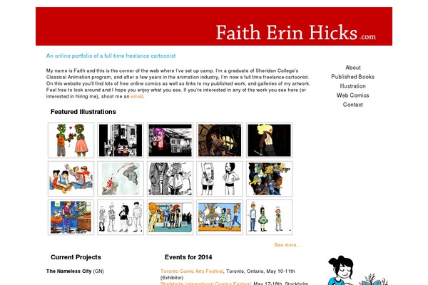 faitherinhicks-ver2 theme websites examples