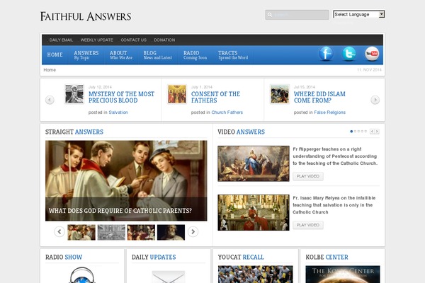 Revista theme site design template sample
