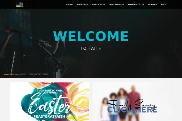 Faith theme site design template sample
