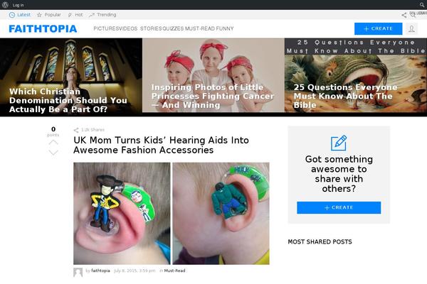 Site using G1-socials plugin