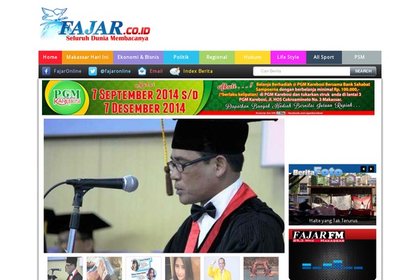 Wpberita theme site design template sample