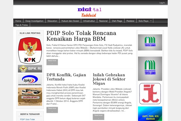 Magazine Basic theme site design template sample