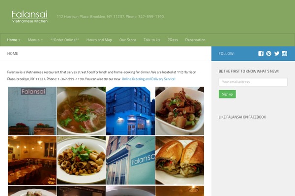 Hueman Child theme site design template sample