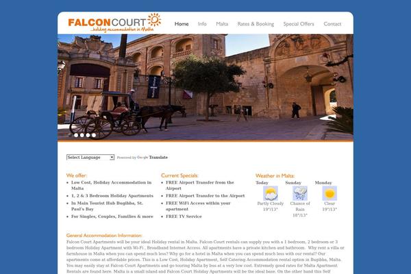 Falcon theme site design template sample
