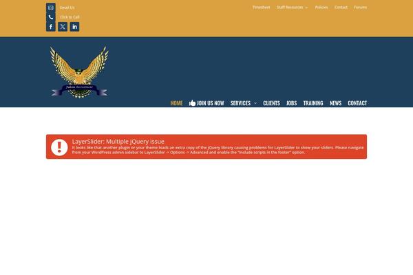 Falcon theme site design template sample