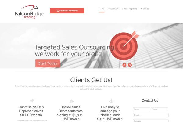 Cherry Framework theme site design template sample