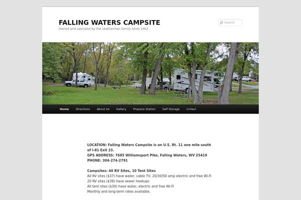 fallingwaterscampsite.com site used Twenty Eleven