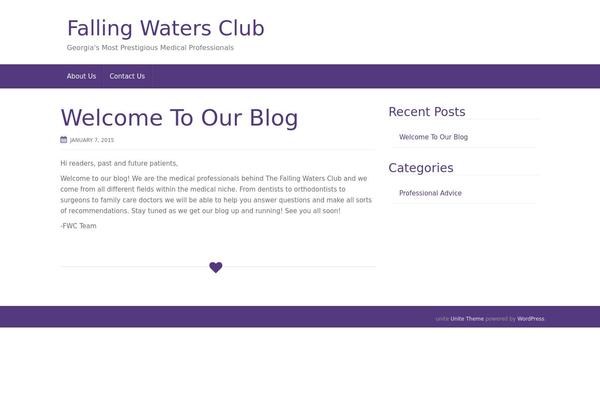 Unite theme site design template sample