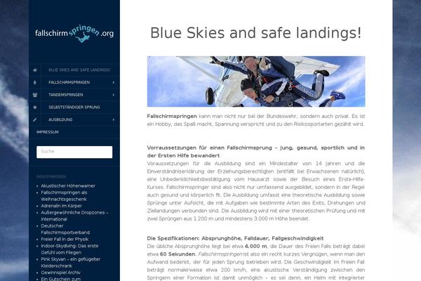Flat theme site design template sample