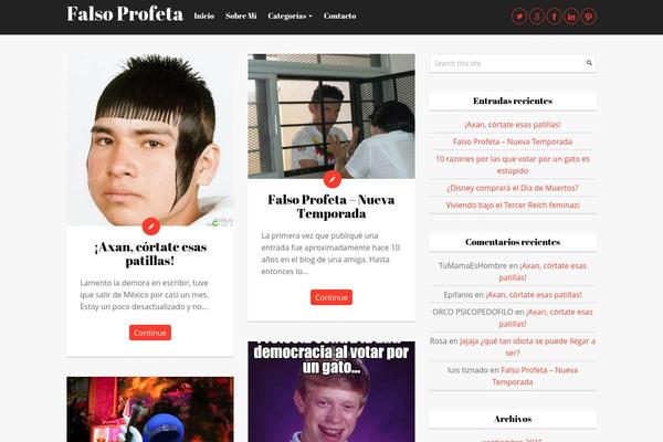 Merapi theme site design template sample